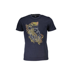 Cavalli Class T-Shirt Maniche Corte Uomo Blu Stampa
