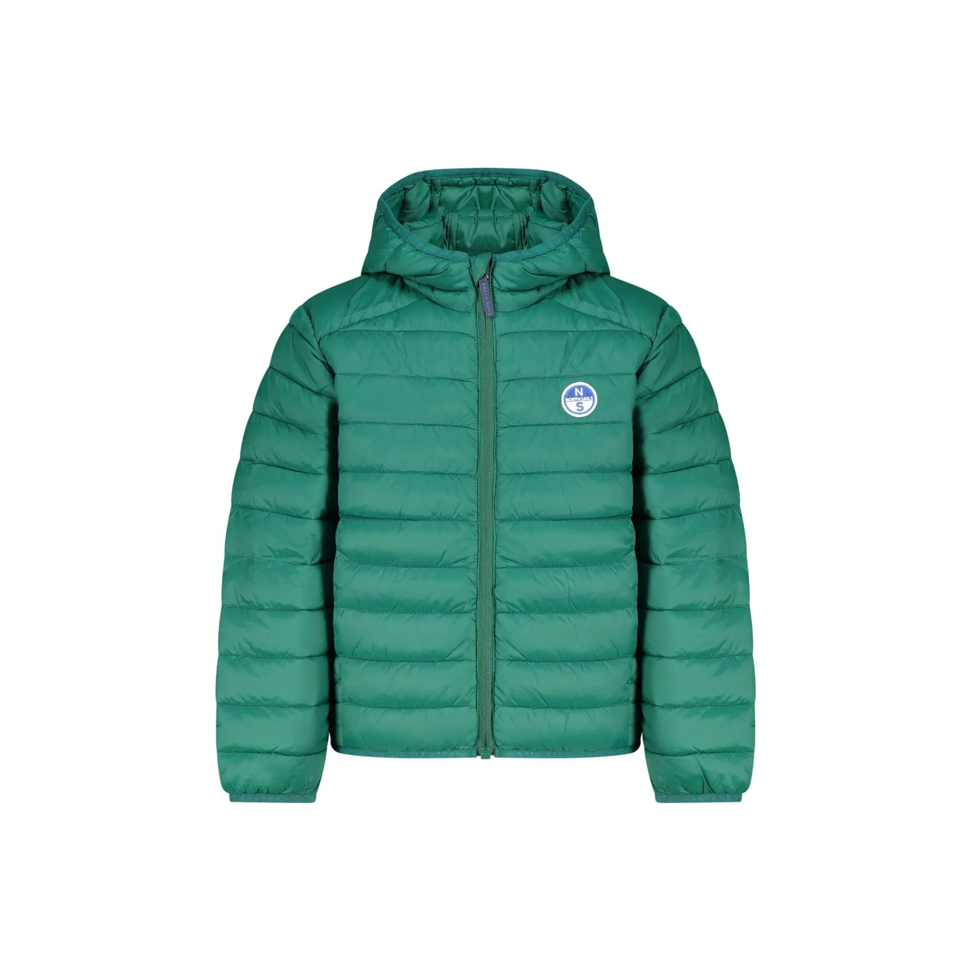 North Sails Giubbotto Bambino Verde con Cappuccio Water Resistant Logo Giubbotti e Giacche unisex - foto prodotto