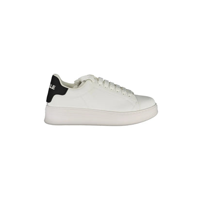 GAELLE PARIS Scarpe Sneakers Uomo Bianche con Dettagli a Contrasto Bianco - foto prodotto