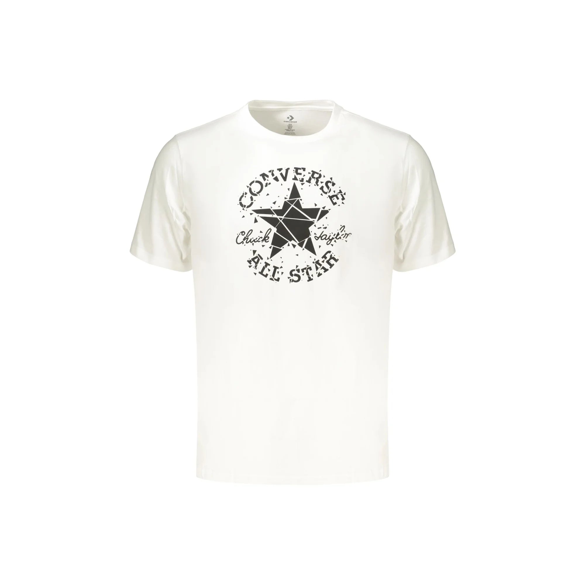 CONVERSE T-SHIRT MANICHE CORTE UOMO BIANCO