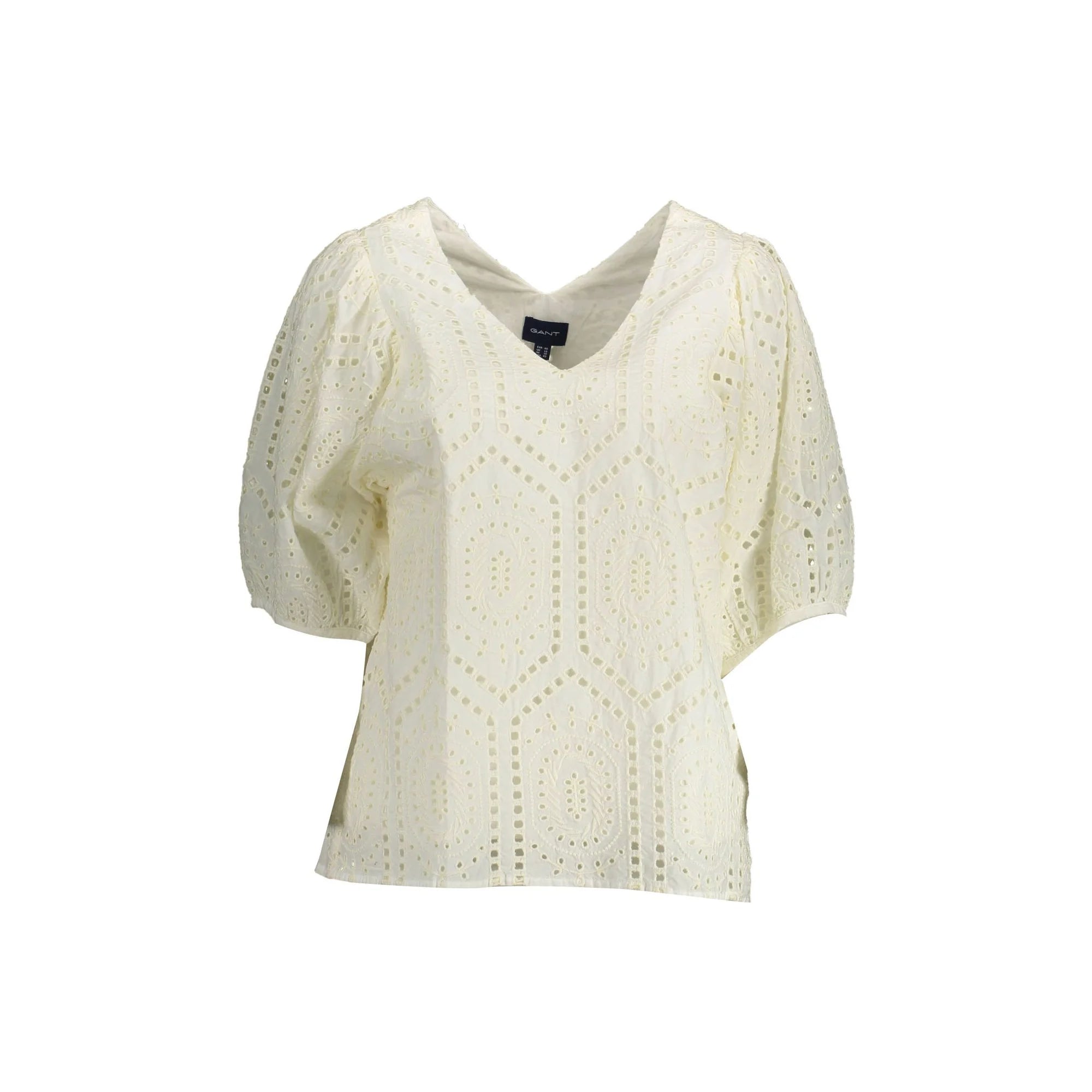 GANT T-SHIRT MANICHE CORTE DONNA BIANCO