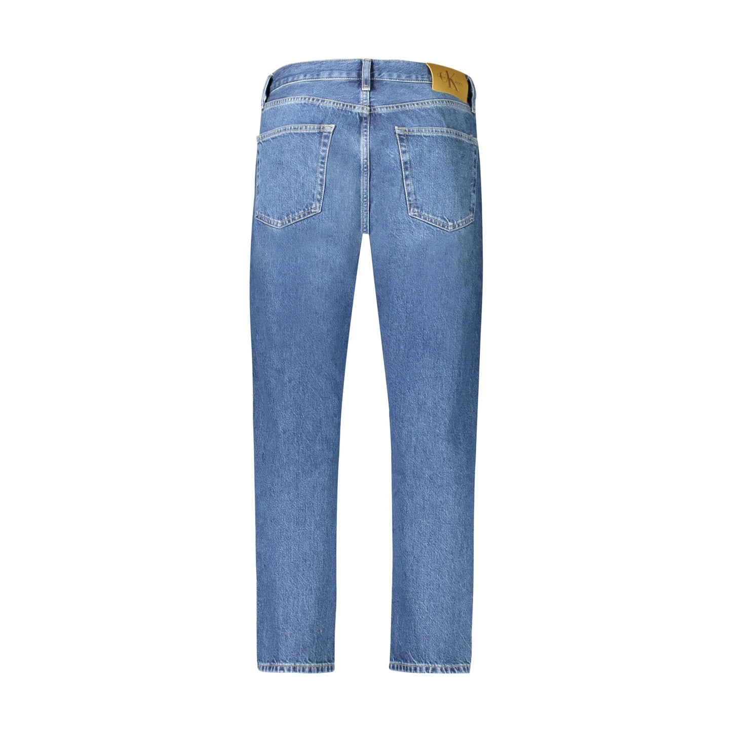 Calvin Klein Jeans Uomo Blu Effetto Slavato Logo - vista 2