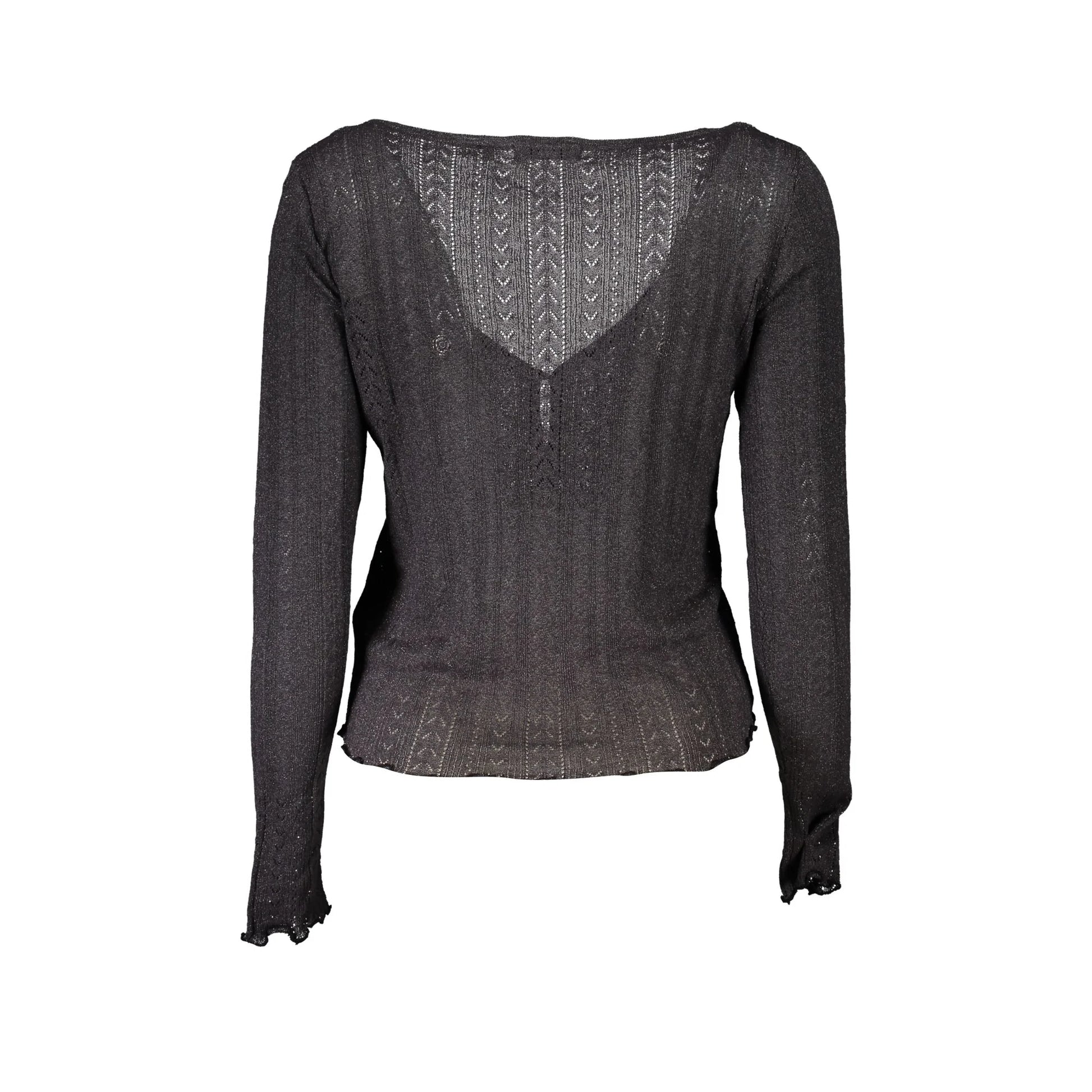Guess Jeans Maglia Cardigan Donna Grigio Logo Maglie - vista 2