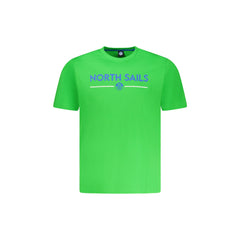 North Sails T-Shirt Maniche Corte Uomo Verde Stampa Logo