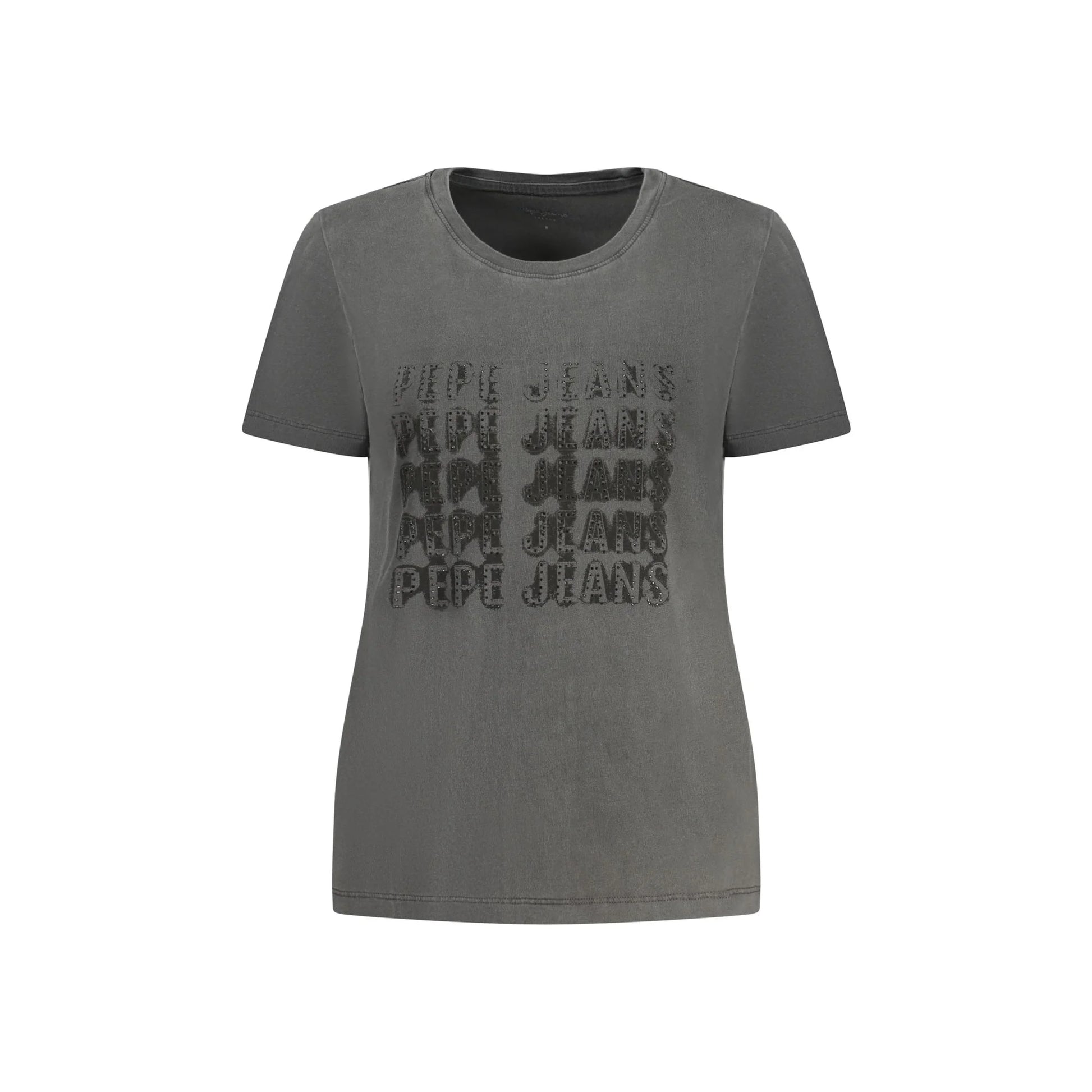 Pepe Jeans T-Shirt Maniche Corte Donna Nera Stampa Nero - foto prodotto