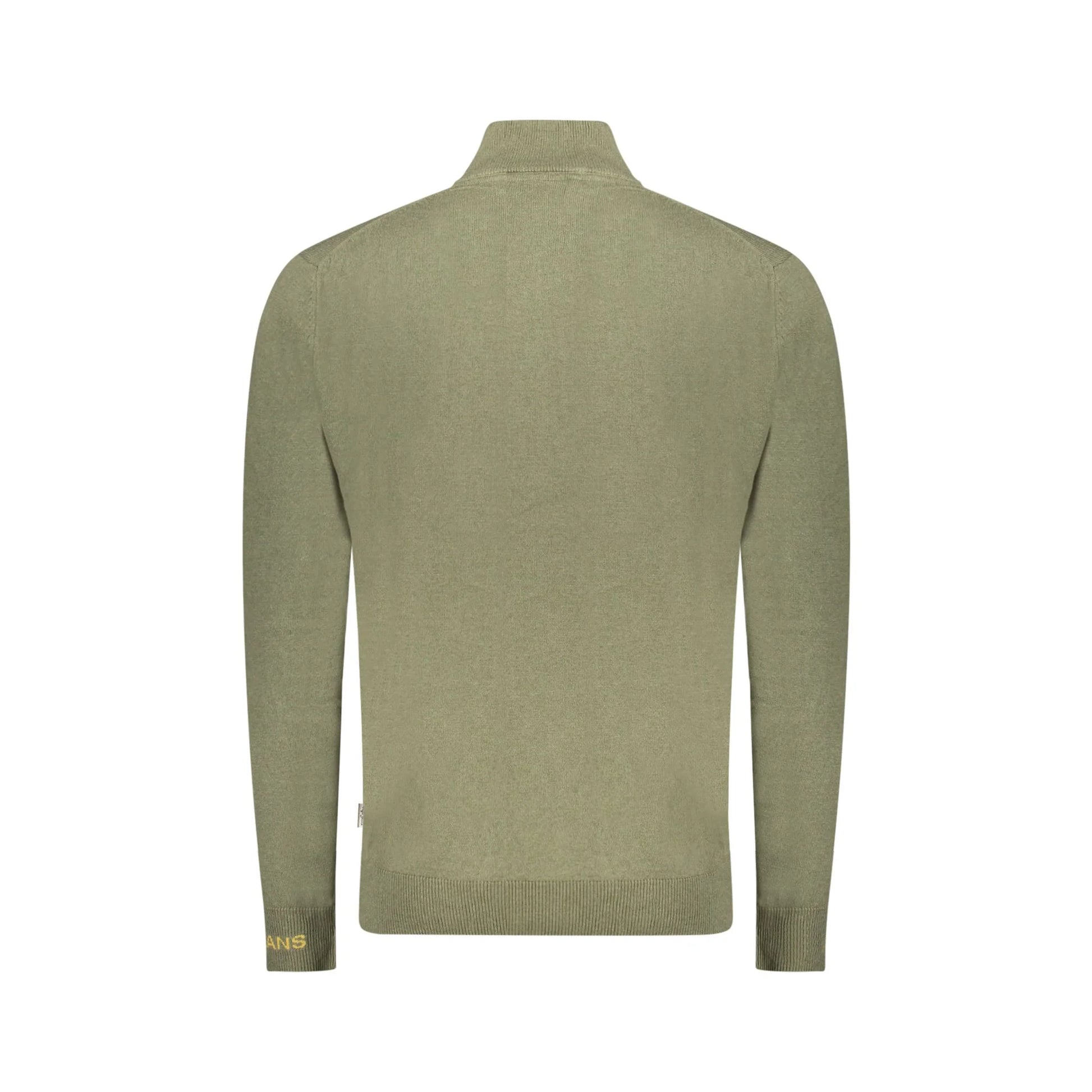 Pepe Jeans Maglia Uomo Verde Mezzo Zip Ricamo Maglie - vista 2