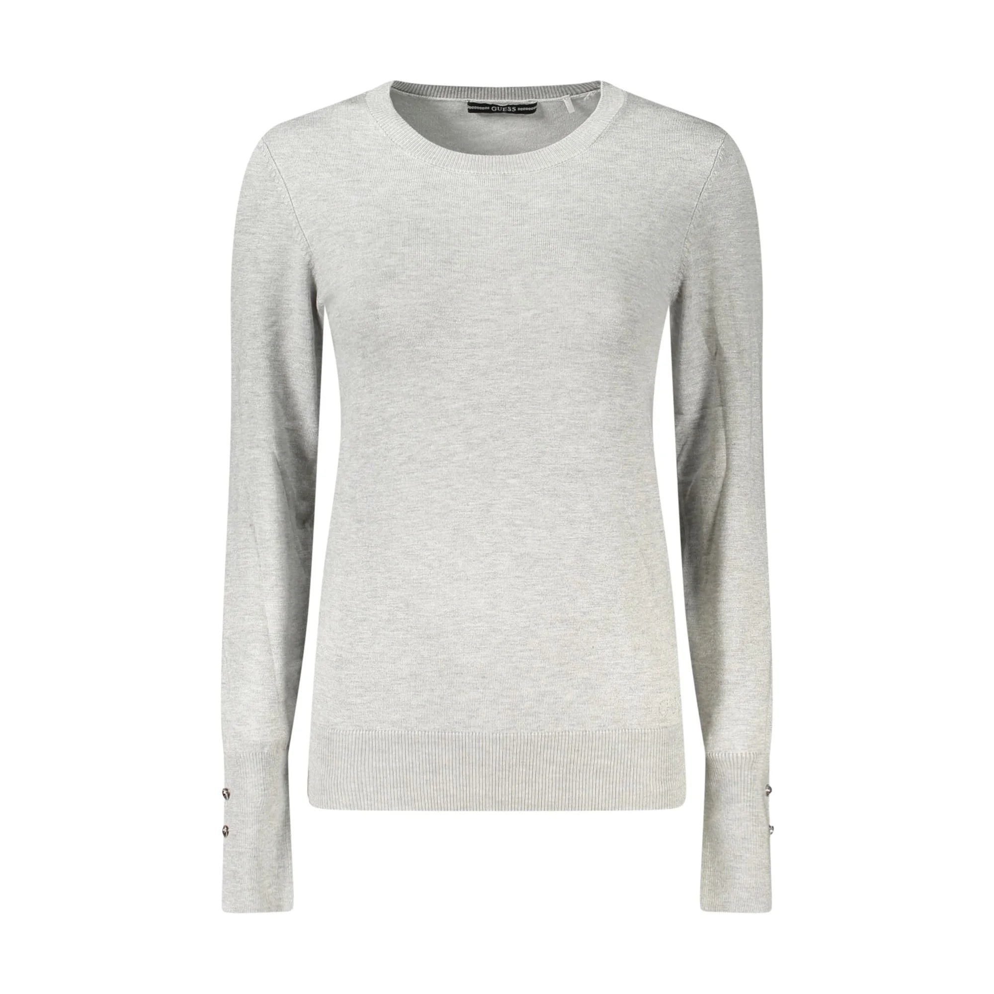 Guess Jeans Maglia Donna Grigia Applicazione Strass Maglie Grigio - foto prodotto