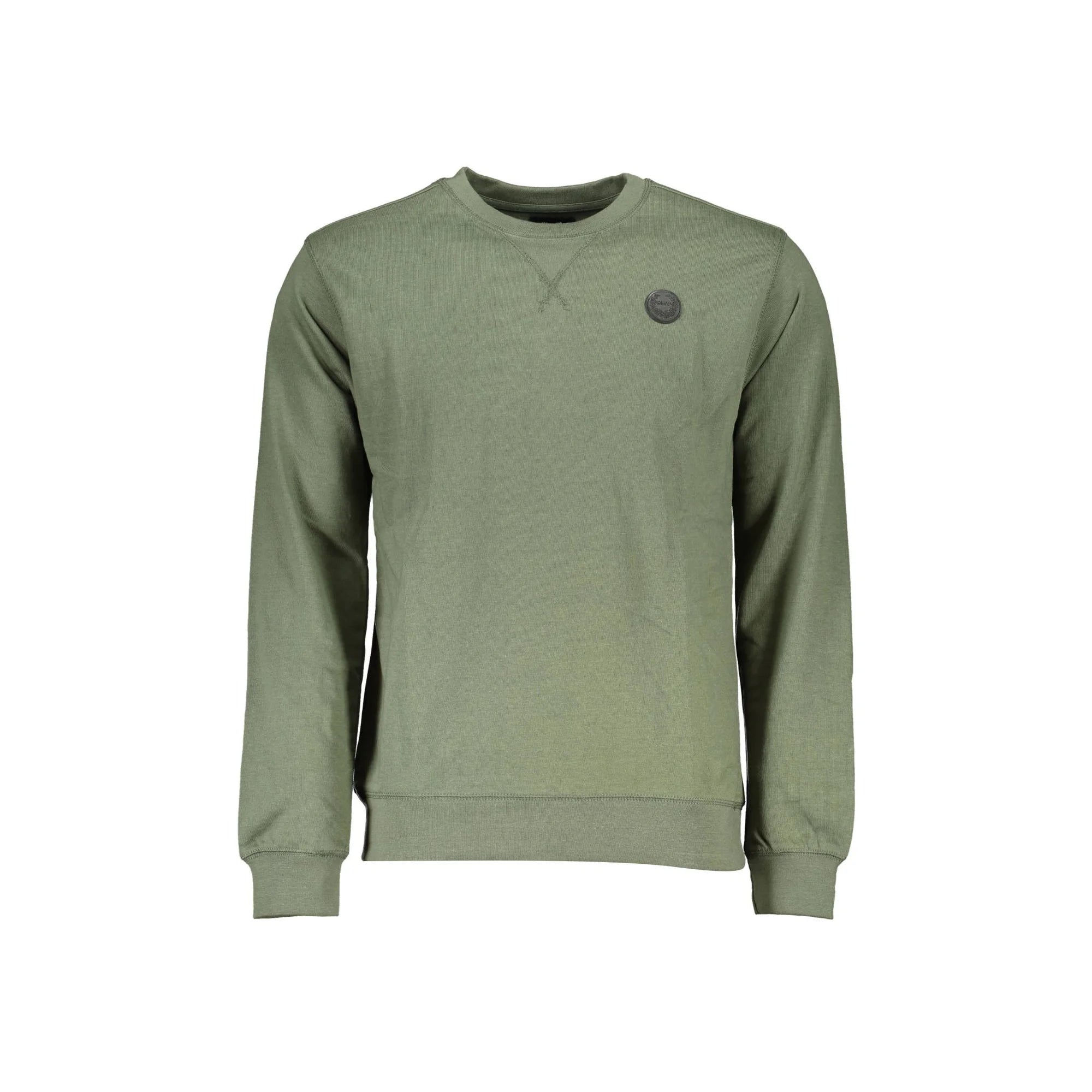 GIAN MARCO VENTURI FELPA SENZA ZIP UOMO VERDE