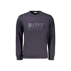 Rifle Felpa Maniche Lunghe Uomo Blu Stampa