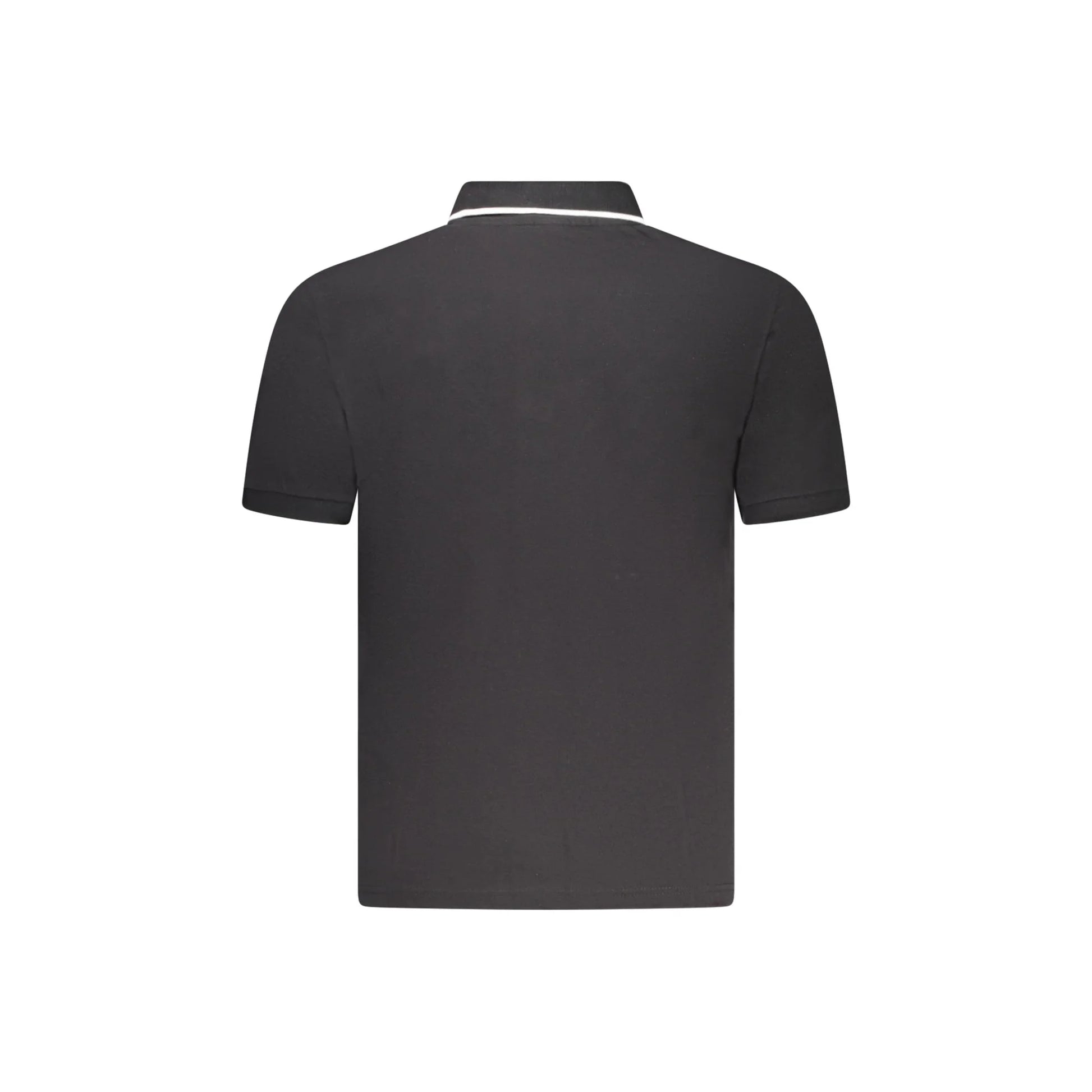 North Sails Polo Uomo Nera Maniche Corte Cotone Logo nero - vista 2