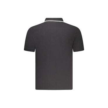 North Sails Polo Uomo Nera Maniche Corte Cotone Logo nero - vista 2
