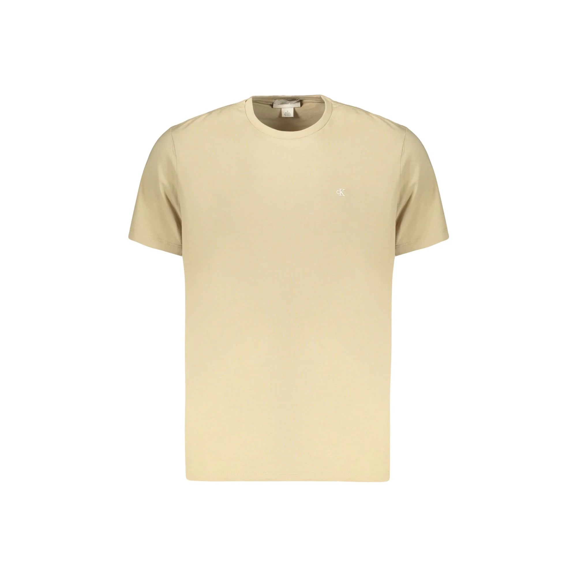 CALVIN KLEIN T-SHIRT MANICHE CORTE UOMO BEIGE