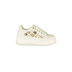 Laura Biagiotti Sneakers Donna Bianche Applicazioni Strass