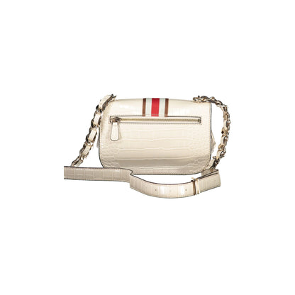 GUESS JEANS Borsa Donna a Tracolla Beige Nelka con Catena e Clip Borse - vista 2