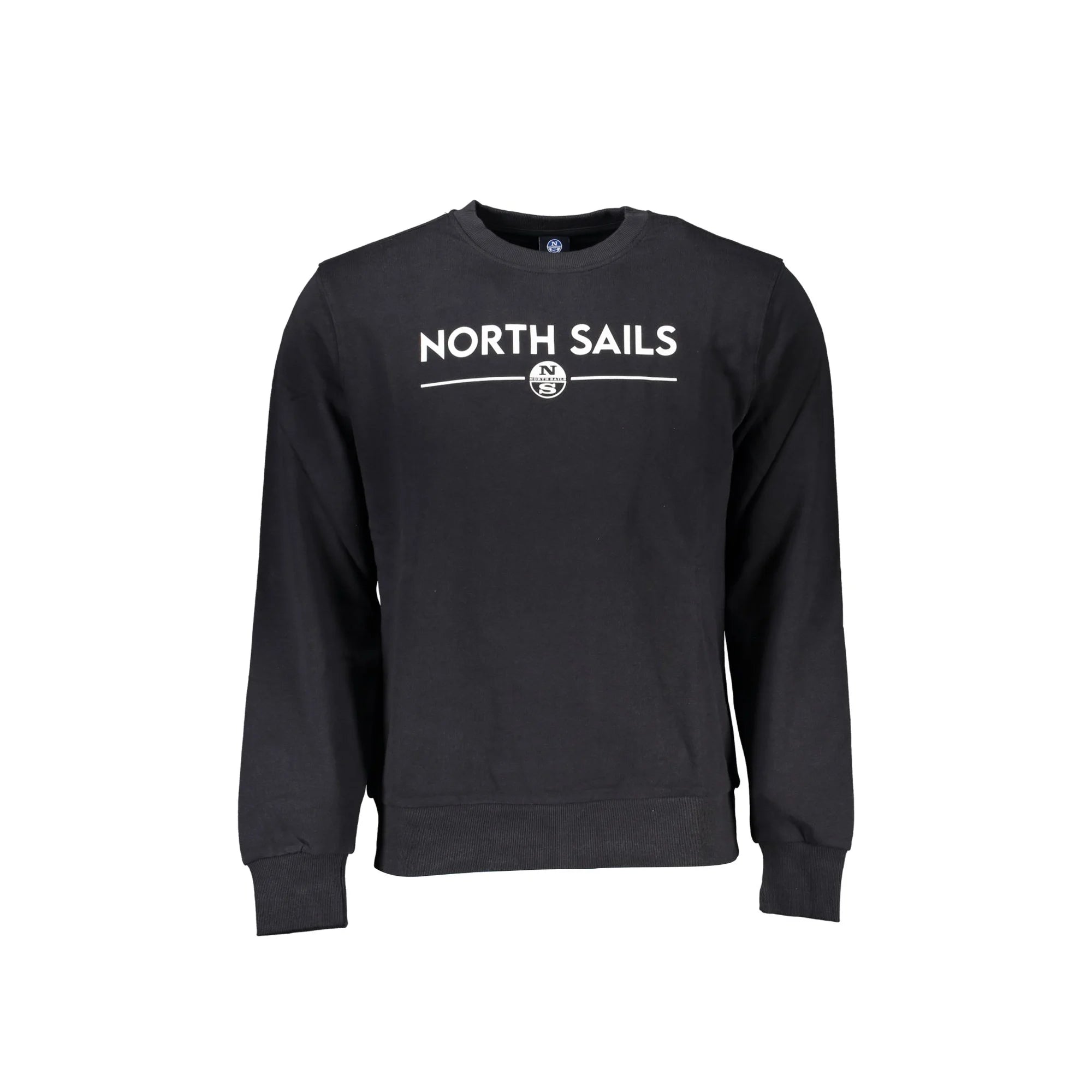 North Sails Felpa Maniche Lunghe Uomo Nera Stampa Logo Felpe Nero - foto prodotto