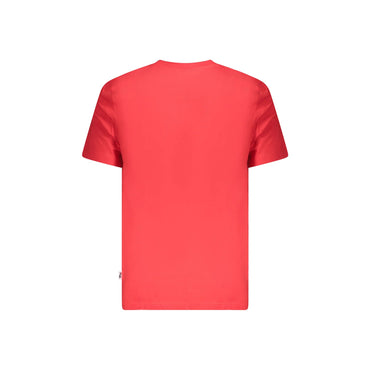 Fila T-Shirt Maniche Corte Uomo Rossa Stampa Logo rosso - vista 2