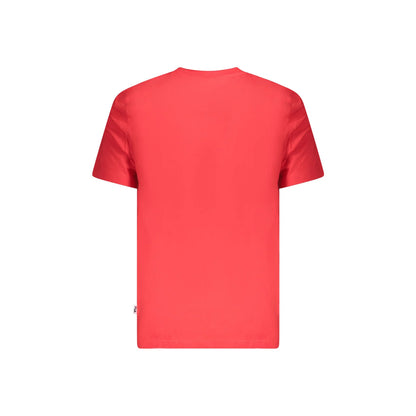 Fila T-Shirt Maniche Corte Uomo Rossa Stampa Logo rosso - vista 2