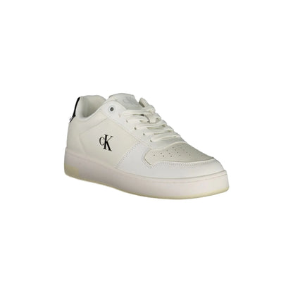 CALVIN KLEIN Calzatura Sportiva Donna Bianca con Dettagli Neri e Logo Sneakers nero - vista 2