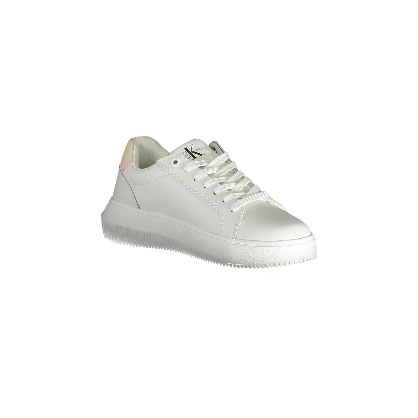 CALVIN KLEIN Scarpe Sneakers Donna Bianche con Dettagli Logo bianco - vista 3
