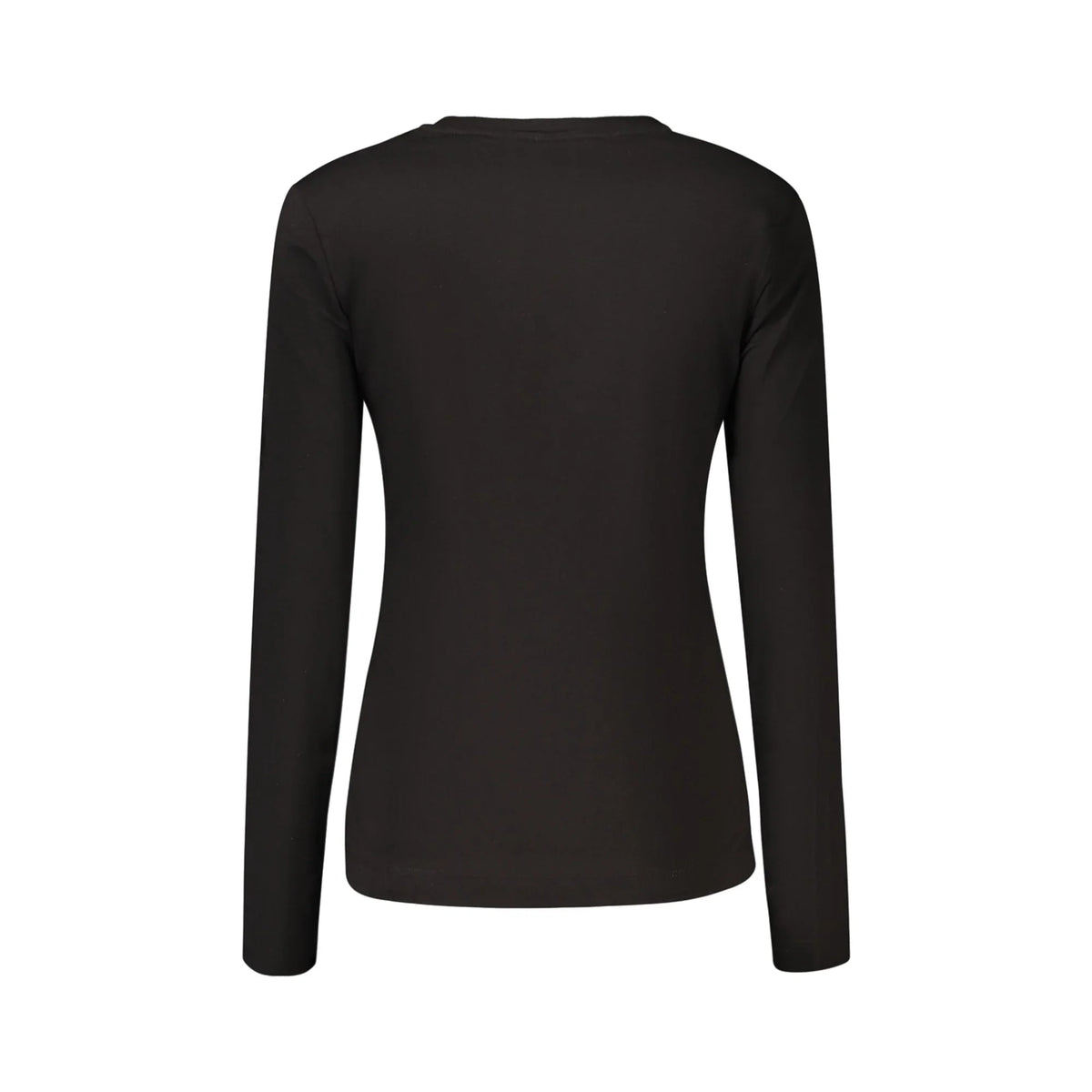 GUESS JEANS T-SHIRT MANICHE LUNGHE DONNA NERO