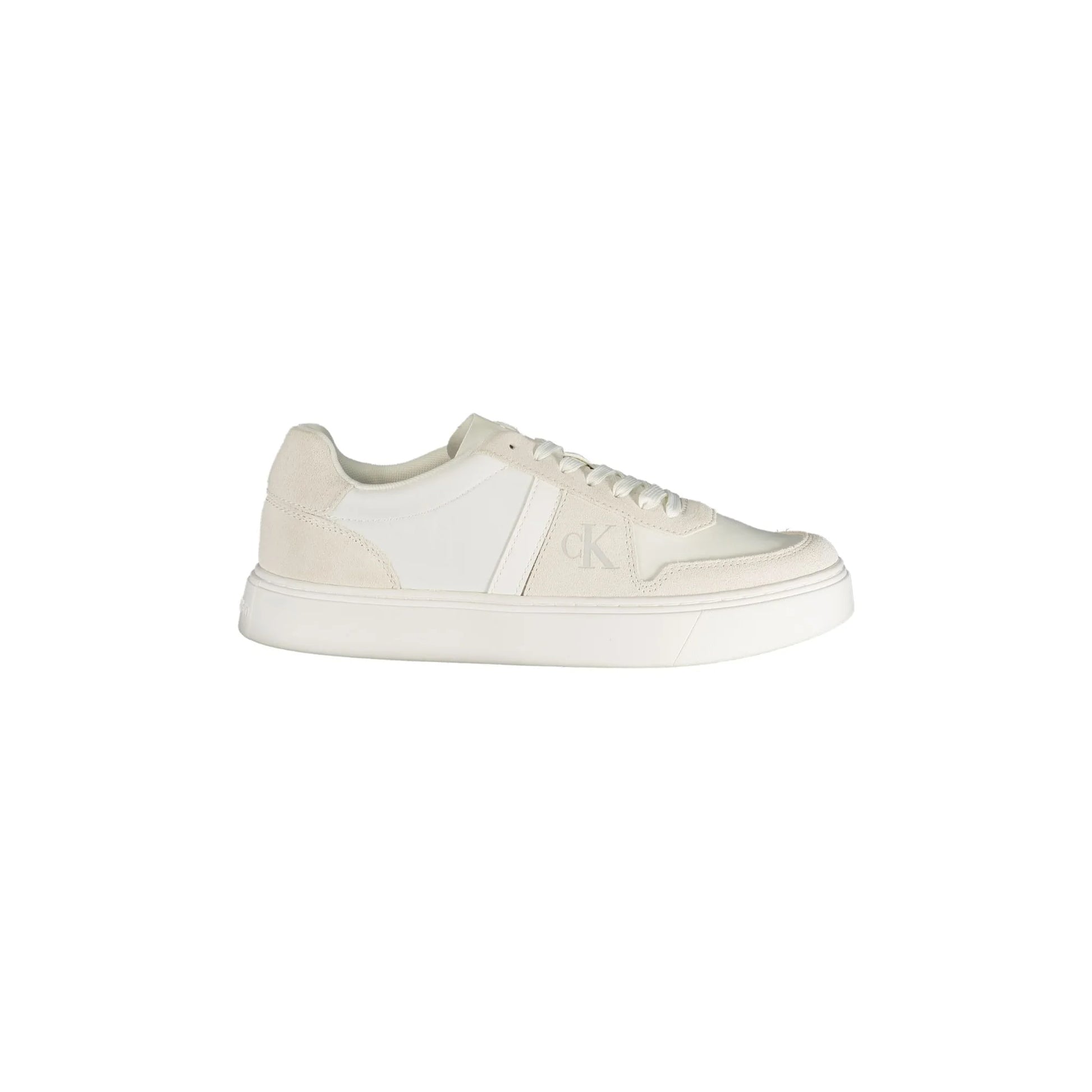 Calvin Klein Sneakers Uomo Bianche Stampa Logo Bianco - foto prodotto
