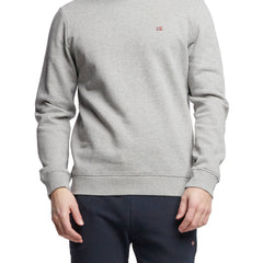 Napapijri Sweat Homme Gris Col Rond avec Logo