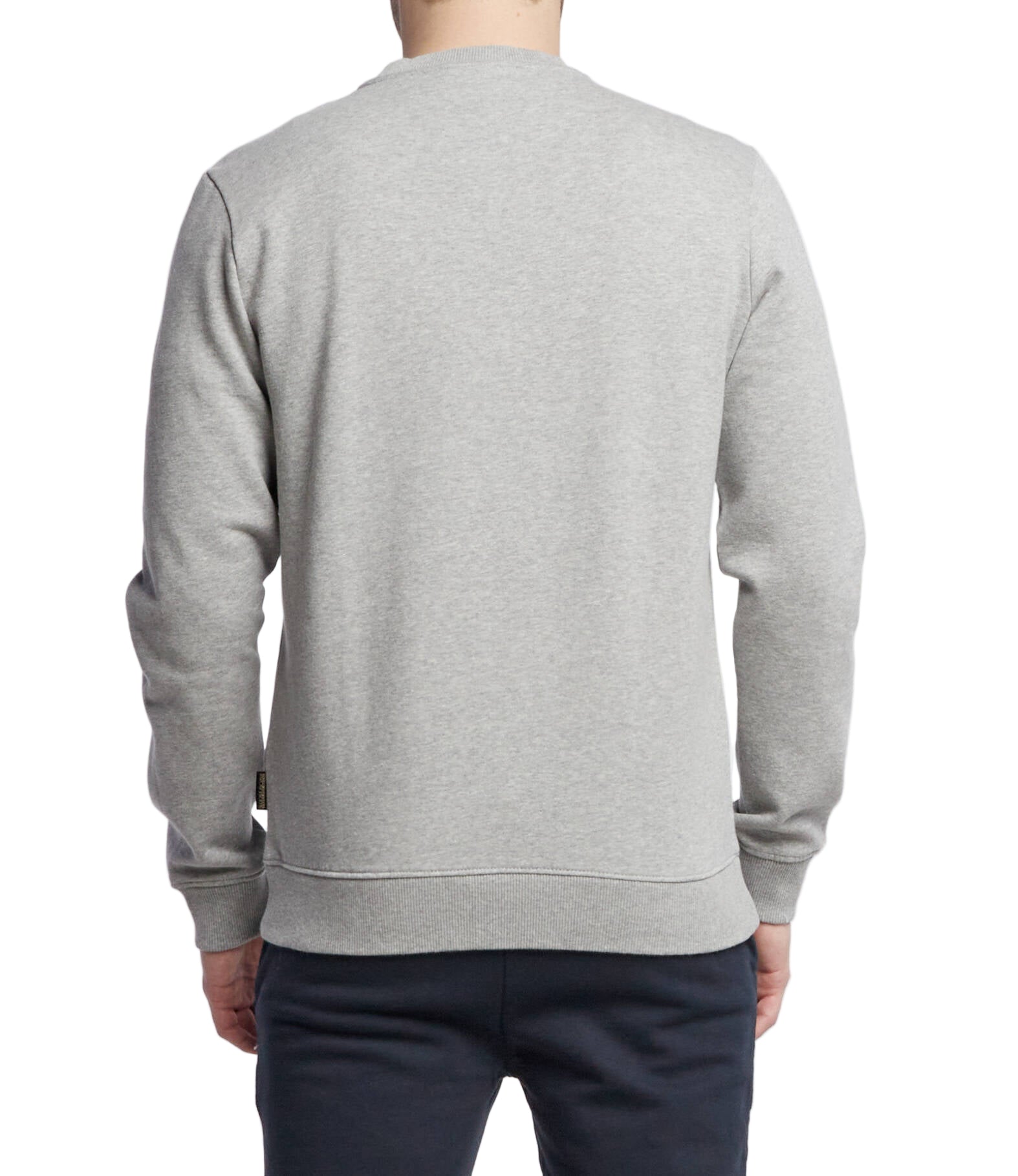 Napapijri Felpa Uomo Grigia Girocollo con Logo