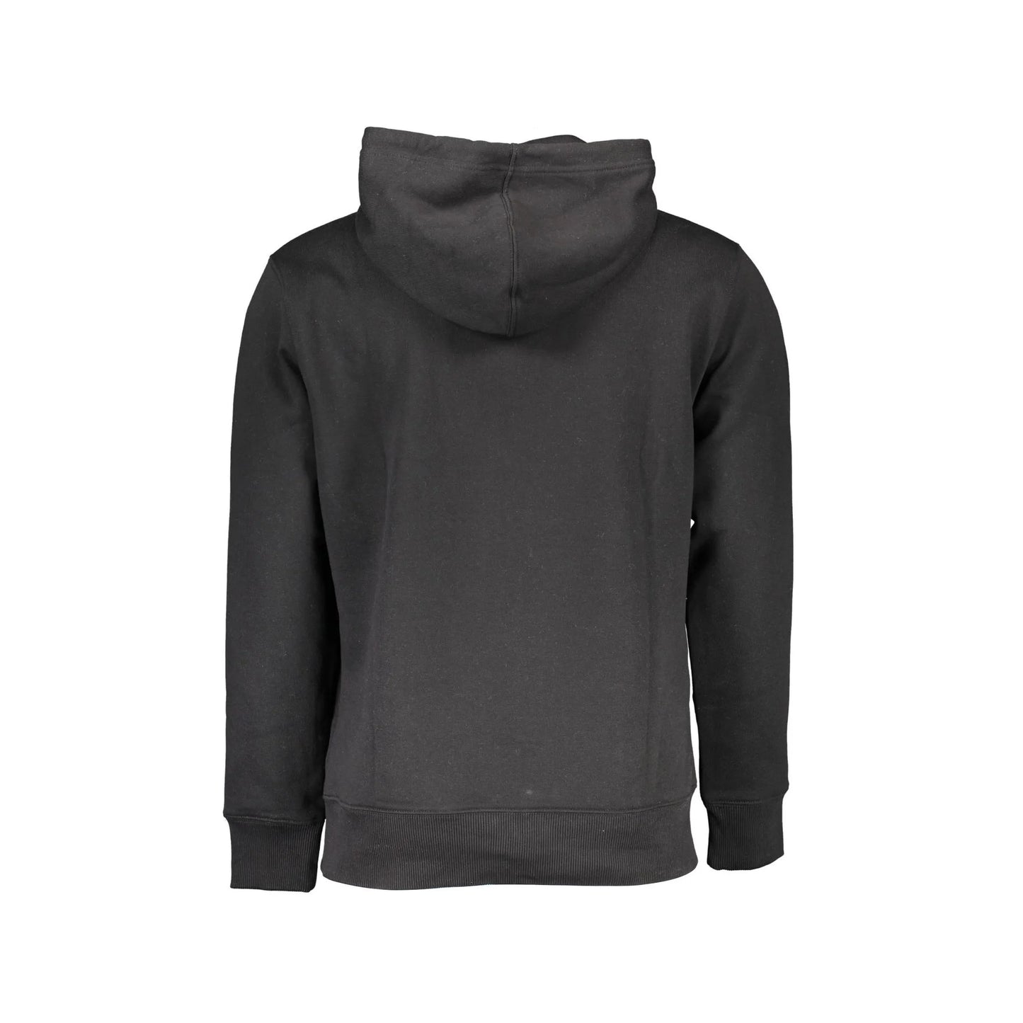 Calvin Klein Felpa Uomo Nera Cappuccio Tascone Ricamo Logo Felpe nero - vista 2