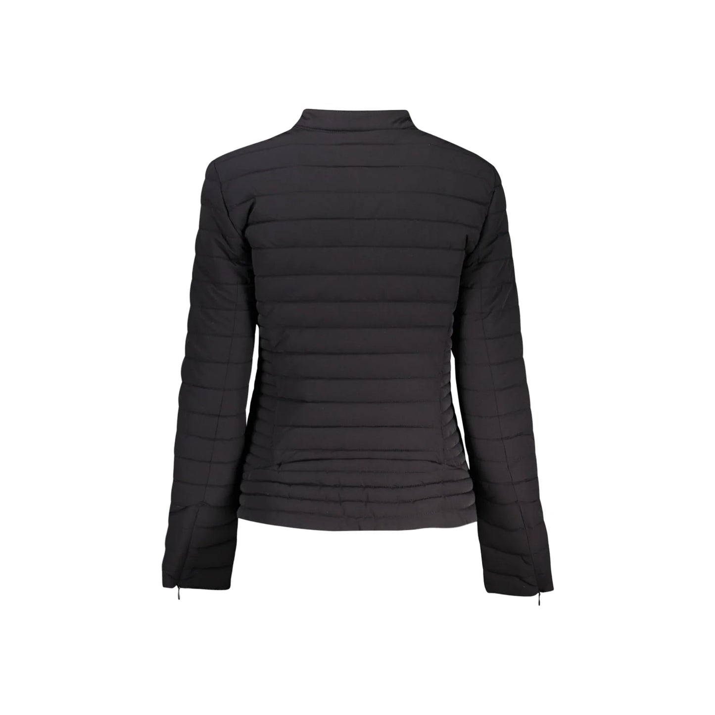 Guess Jeans Giubbotto Maniche Lunghe Donna Neri Zip Logo Giubbotti e Giacche nero - vista 2