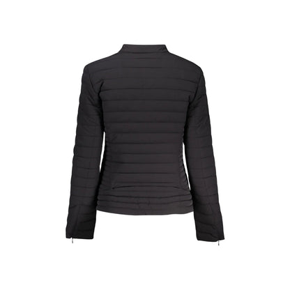 Guess Jeans Giubbotto Maniche Lunghe Donna Neri Zip Logo Giubbotti e Giacche nero - vista 2