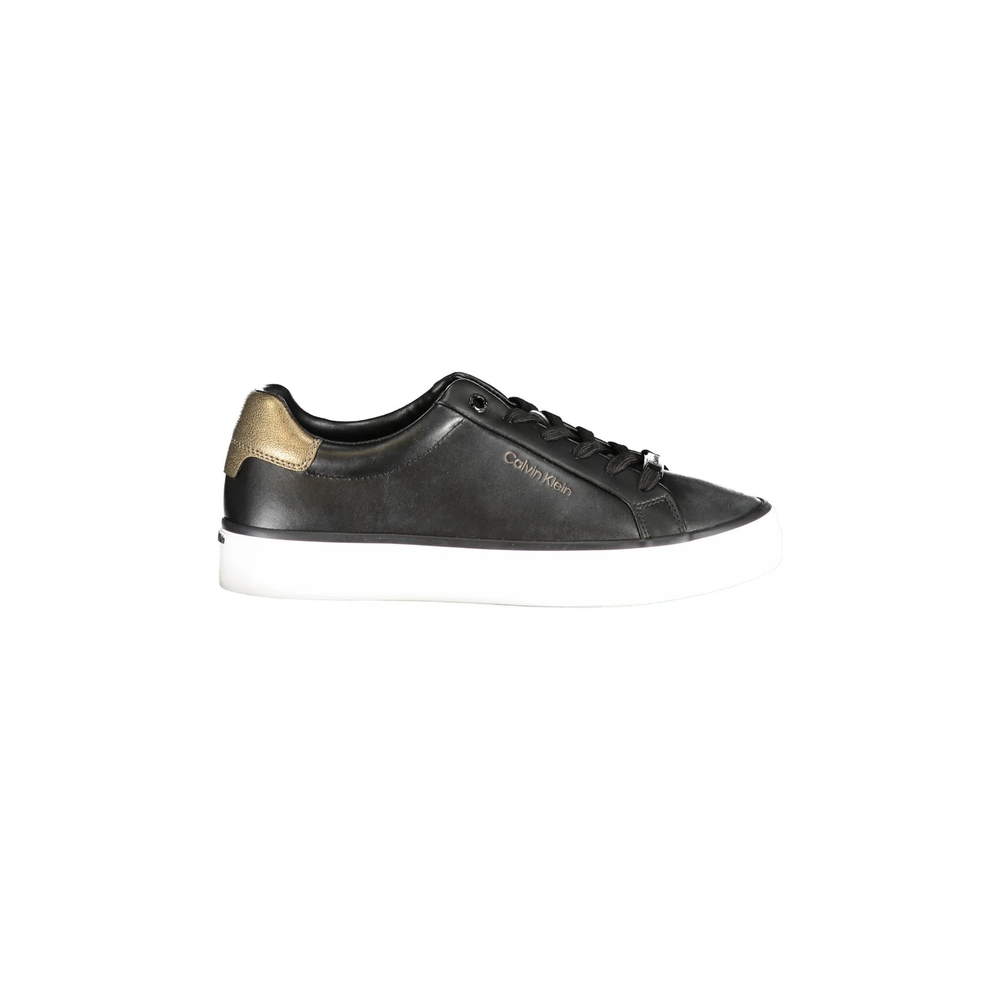 CALVIN KLEIN Scarpe Sneakers Donna Nere con Dettagli a Contrasto Nero - foto prodotto