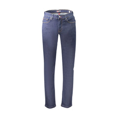 Norway 1963 Jeans Uomo Blu Zip Logo