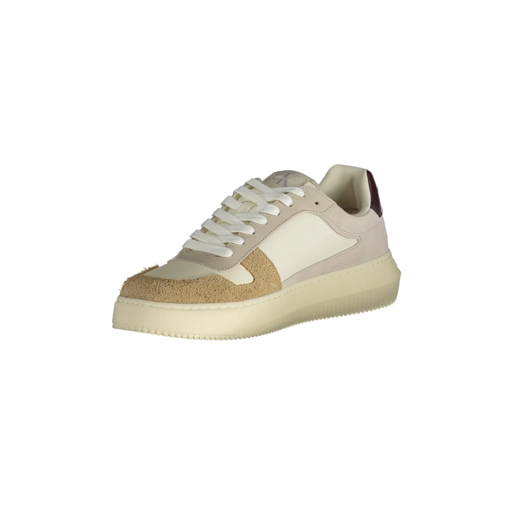 CALVIN KLEIN Scarpe Sneakers Uomo Beige con Dettagli a Contrasto - vista 3