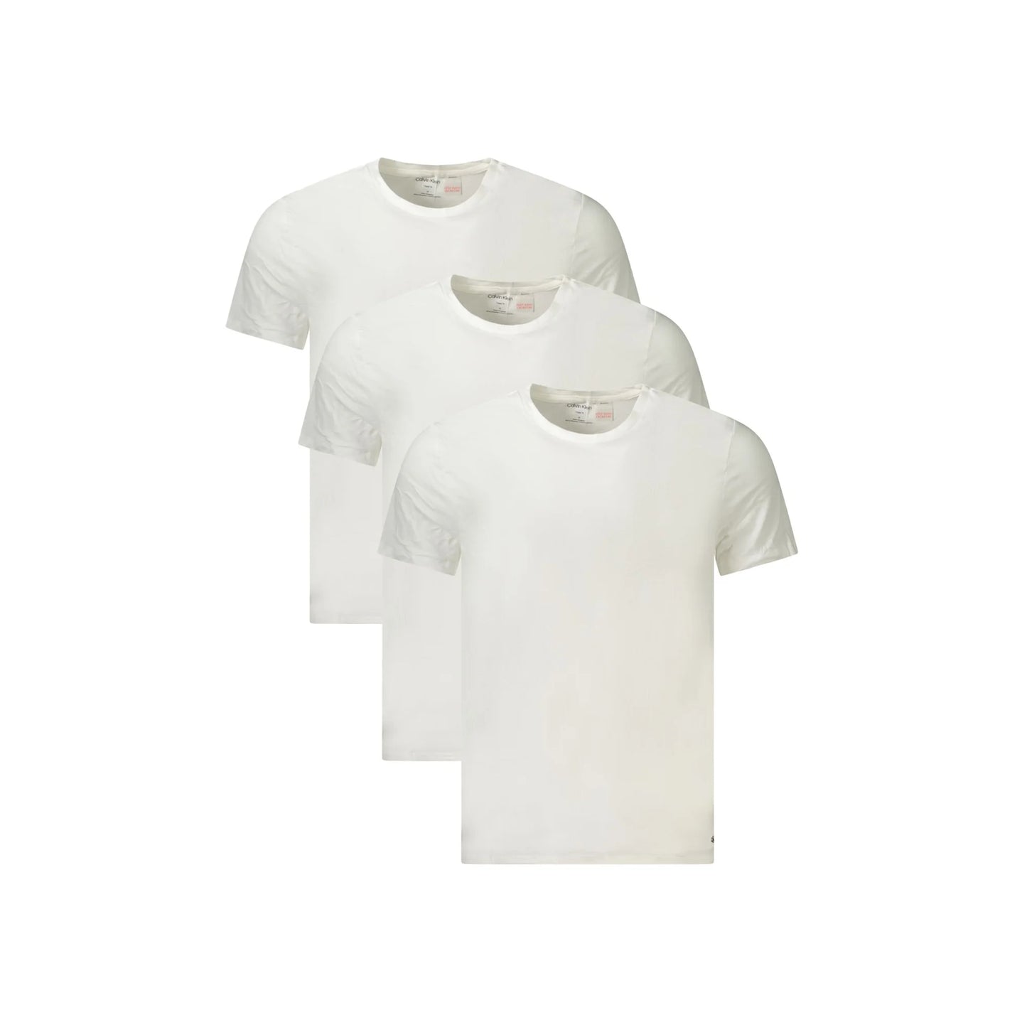 Calvin Klein T-Shirt Maniche Corte Uomo Bianca Ricamo Logo Bianco - foto prodotto