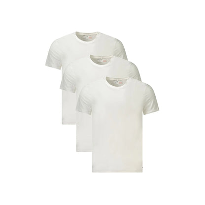 Calvin Klein T-Shirt Maniche Corte Uomo Bianca Ricamo Logo Bianco - foto prodotto
