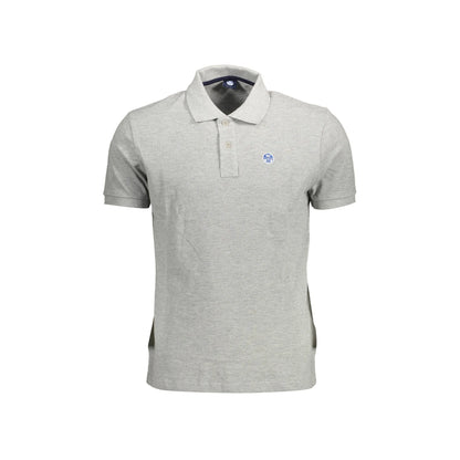 North Sails Polo Maniche Corte Uomo Grigia Logo Grigio - foto prodotto