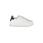 GAELLE PARIS Scarpe Sneakers Donna Bianche con Doppio Laccio a Contrasto Bianco - foto prodotto