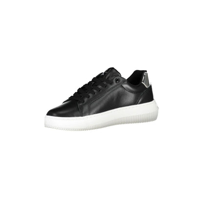 CALVIN KLEIN Scarpe Sneakers Donna Nere con Suola a Contrasto nero - vista 2