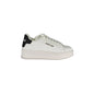 GAELLE PARIS Scarpe Sneakers Donna Bianche con Doppio Laccio Loggato Bianco - foto prodotto