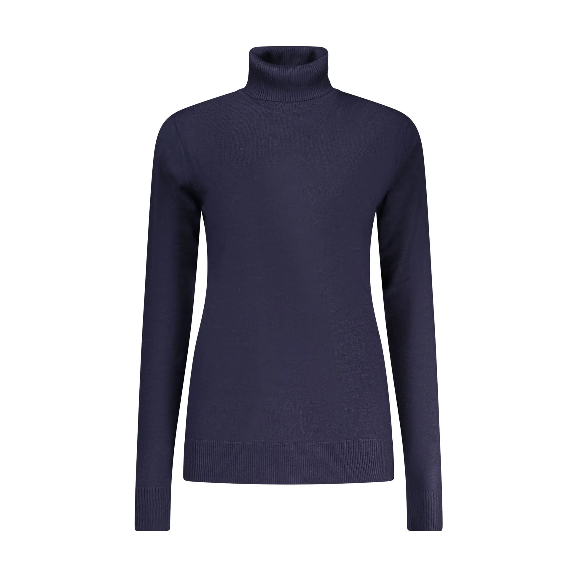 Norway 1963 Maglione Donna Blu Dolcevita Maniche Lunghe Logo Maglie - foto prodotto