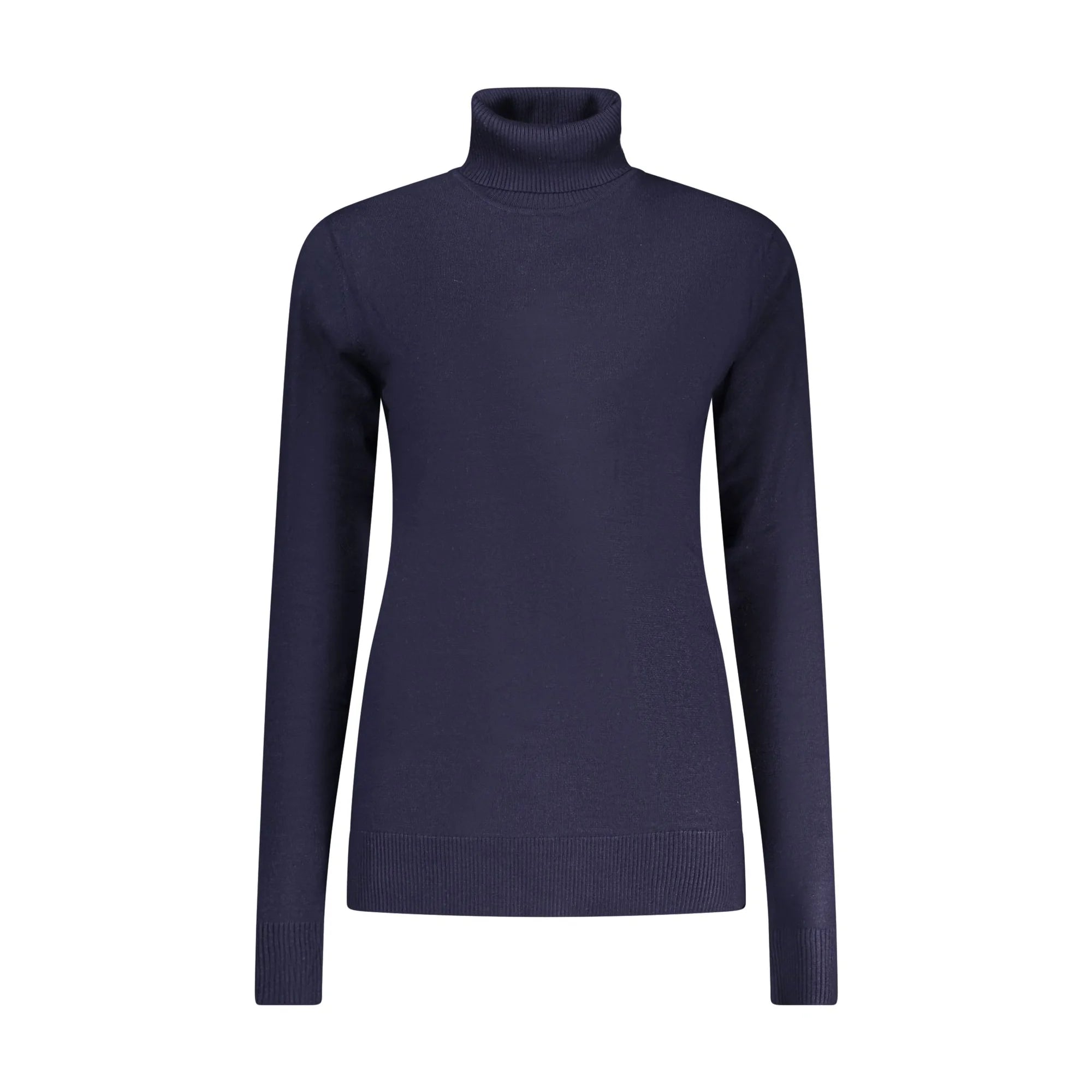 Norway 1963 Maglione Donna Blu Dolcevita Maniche Lunghe Logo Maglie - foto prodotto