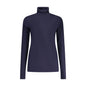 Norway 1963 Maglione Donna Blu Dolcevita Maniche Lunghe Logo Maglie - foto prodotto