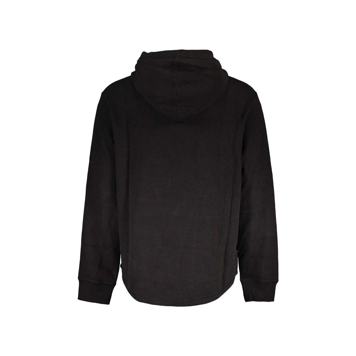 Calvin Klein Felpa Uomo Nera Cappuccio Ricamo Stampa Logo Felpe nero - vista 2