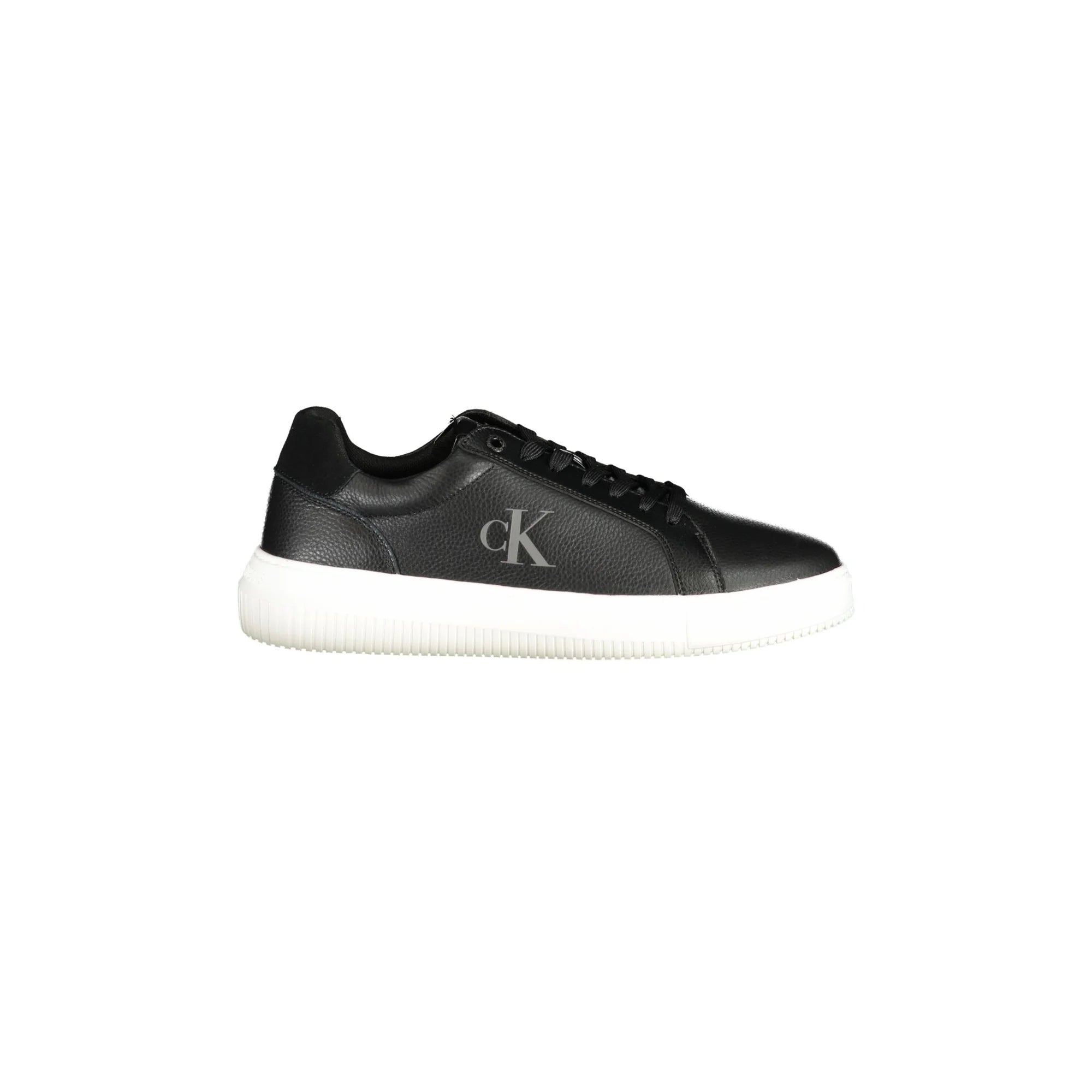 CALVIN KLEIN Scarpe Sneakers Uomo Nere con Dettagli a Contrasto Nero - foto prodotto