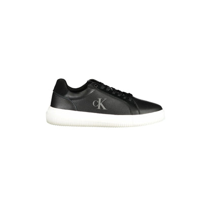 CALVIN KLEIN Scarpe Sneakers Uomo Nere con Dettagli a Contrasto Nero - foto prodotto