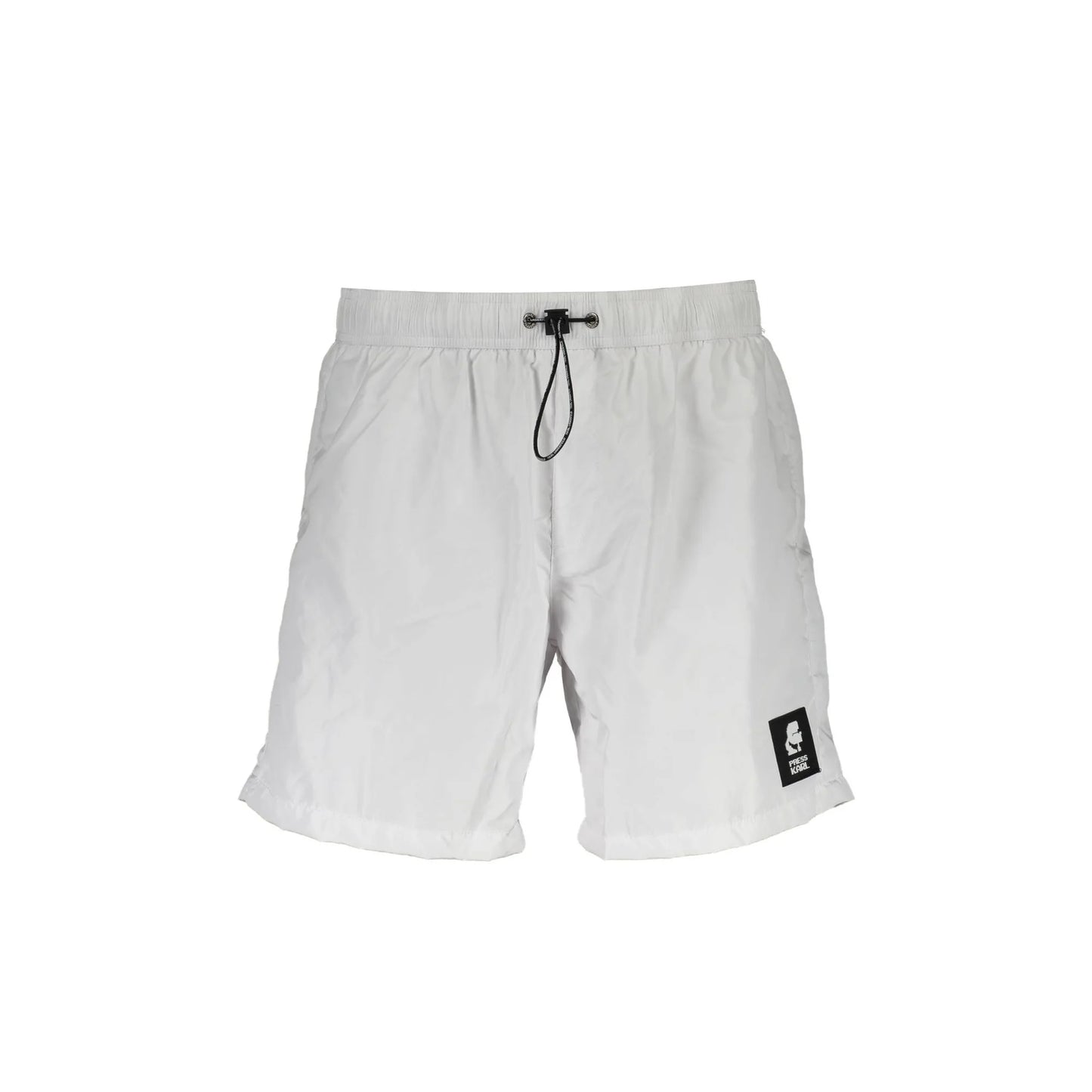 Karl Lagerfeld Beachwear Costume da Mare Uomo Bianco Logo - foto prodotto