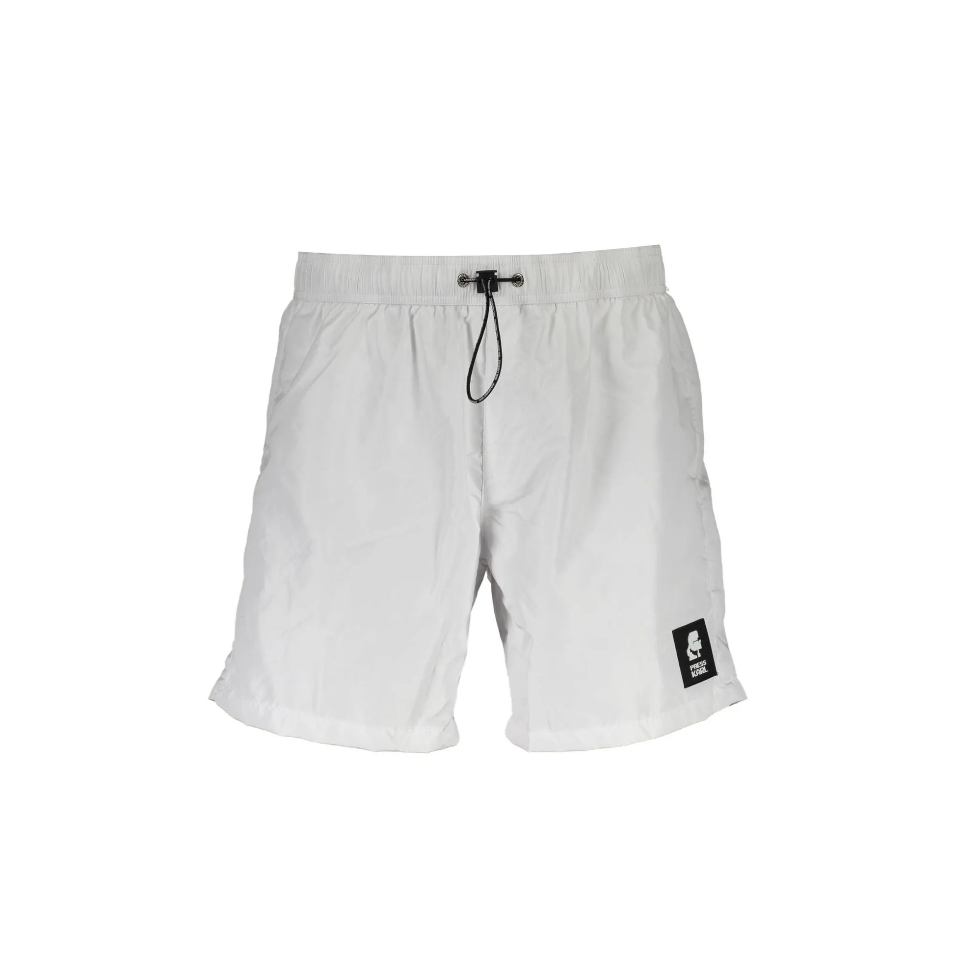 Karl Lagerfeld Beachwear Costume da Mare Uomo Bianco Logo - foto prodotto