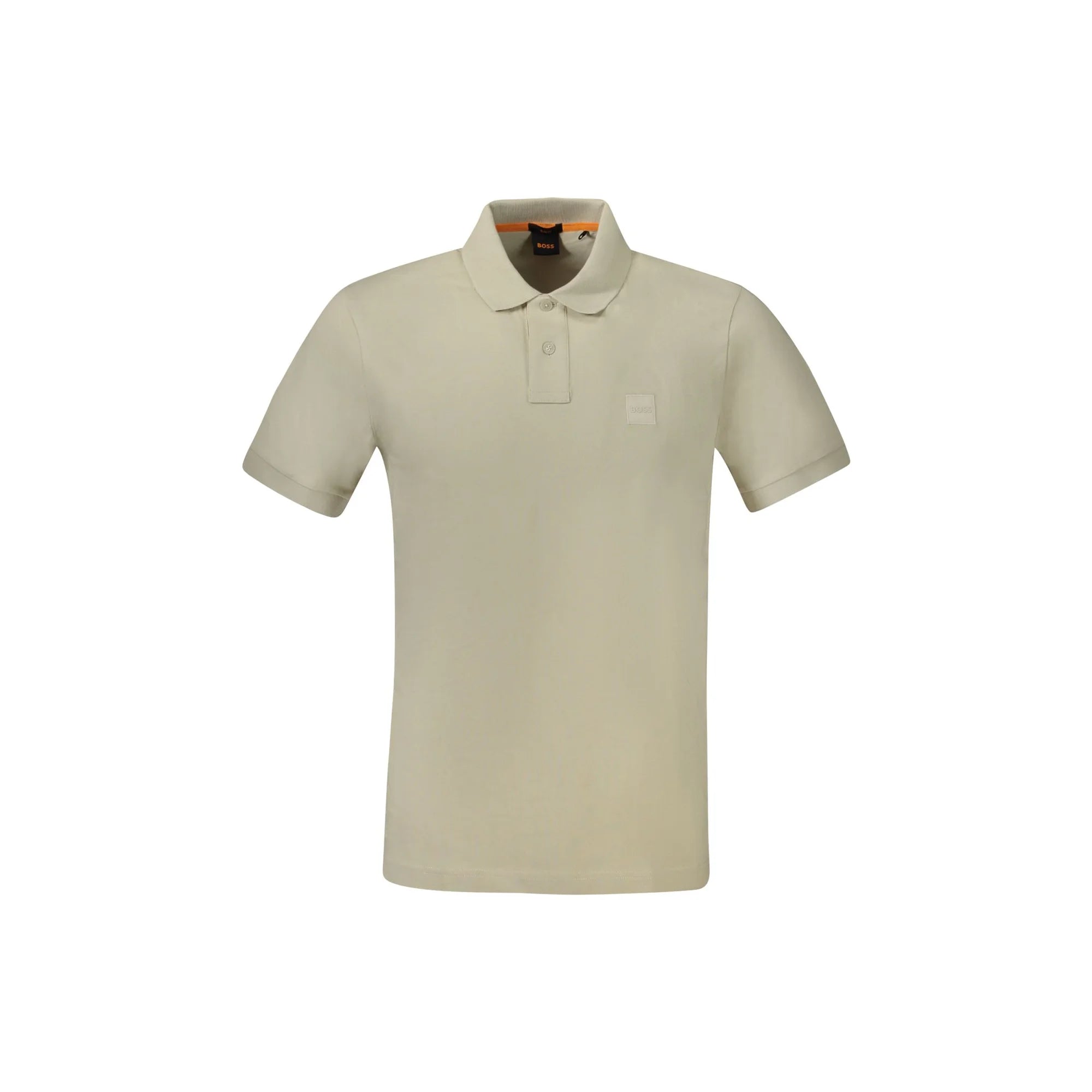 HUGO BOSS POLO MANICHE CORTE UOMO BEIGE