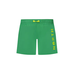 North Sails Costume Mare Bambino Verde Stampa Logo