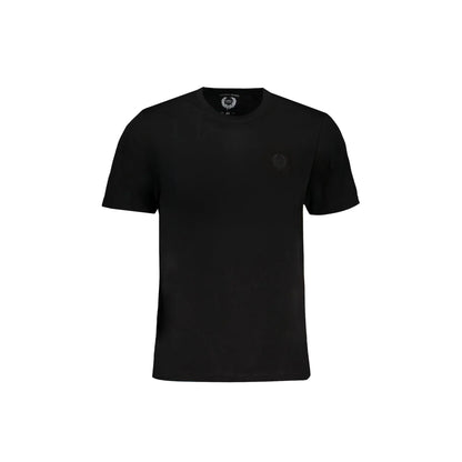 Gian Marco Venturi T-Shirt Maniche Corte Uomo Nera Ricamo Nero - foto prodotto